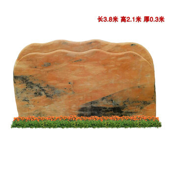 晚霞红风景石 村口地标与景观装饰的完美融合